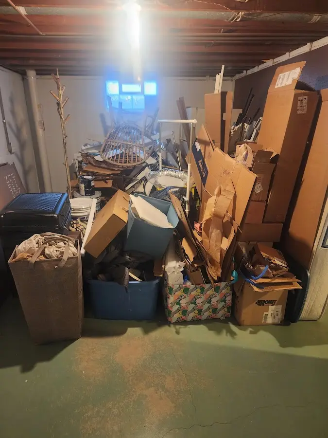 Roll-off dumpster container at job site for 6 Yard Dumpster Rental in North Alamo